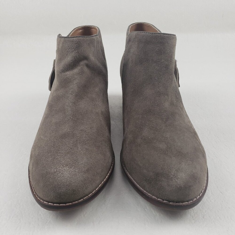 Vionic Serena Suede Ankle Boot Womens 8.5 Beige Side Zip Casual Bootie Shoe - Picture 5 of 13